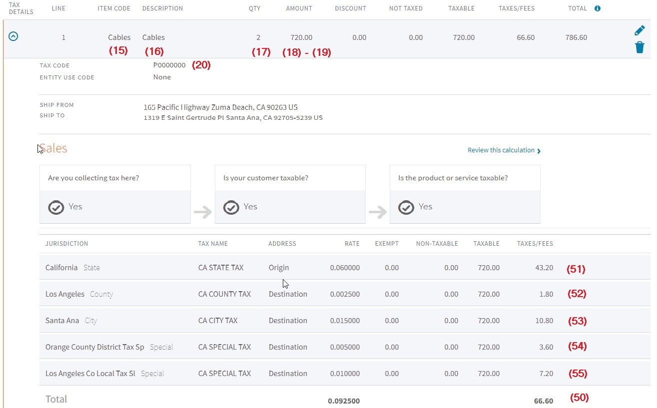 AvaTax for Sage 500 ERP What Data is Used in this Interface?